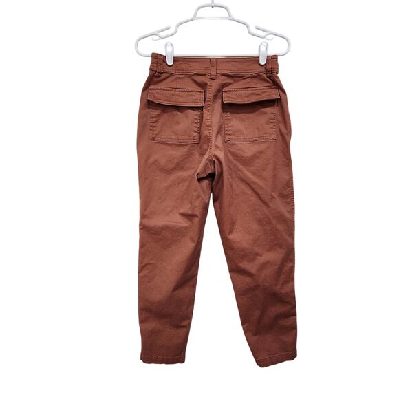 A New Day High-Rise Utility Ankle Pants Minimalist Stretch Rust Brown Size 4 - Picture 2 of 6
